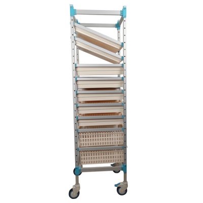 Malzeme ve İlaç Depolama Arabası Tekli