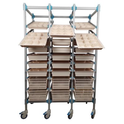 Malzeme ve İlaç Depolama Arabası Üçlü