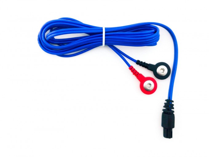 Compex Uyumlu Çıtçıtlı Tens Kablosu Mavi