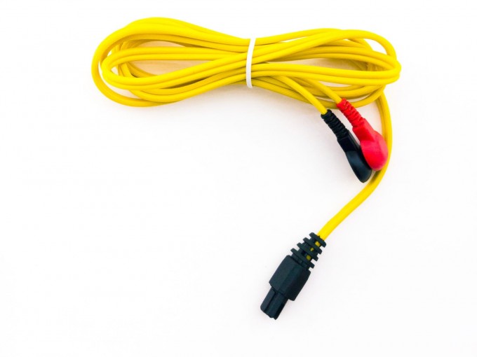 Compex Uyumlu Çıtçıtlı Tens Kablosu Sarı