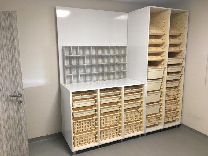 İlaç Hazırlık Kabinet Sepetli Modüler Sistem