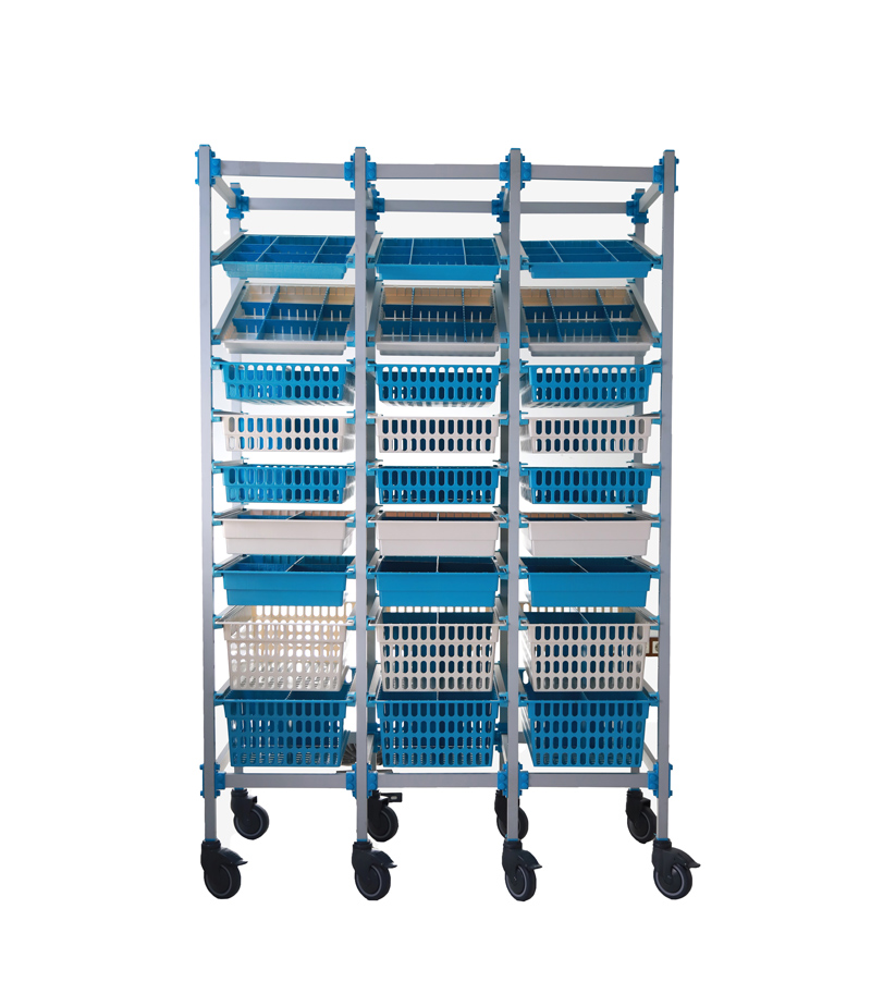 Material and Medicine Storage Trolley Triple