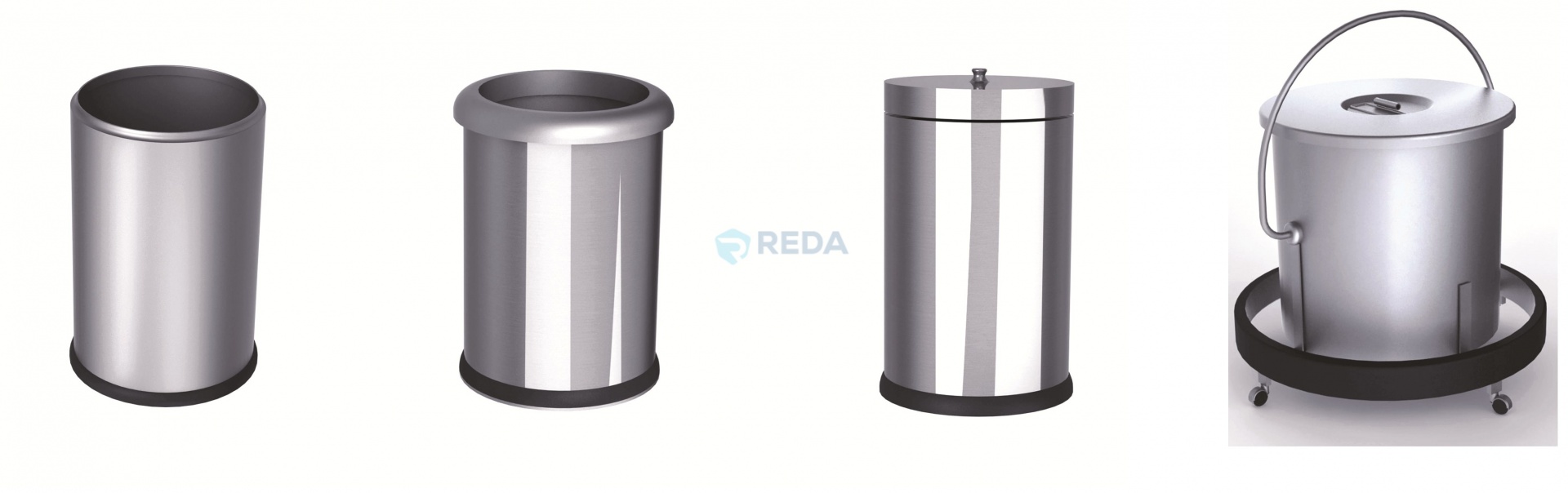 Stainless Hospital Trash Bins