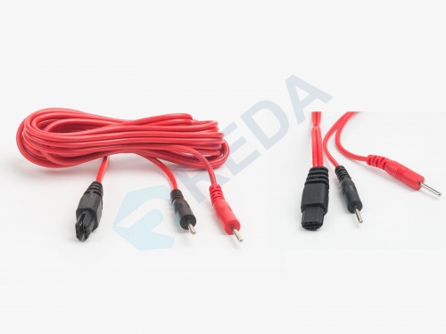 Compex Compatible Electrotherapy Tens Cable 2 mm Red