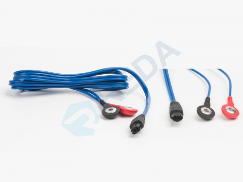 Compex Compatible Snap Snap Tens Cable Blue