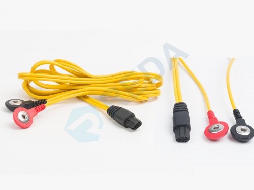 Compex Uyumlu Çıtçıtlı Tens Kablosu Sarı