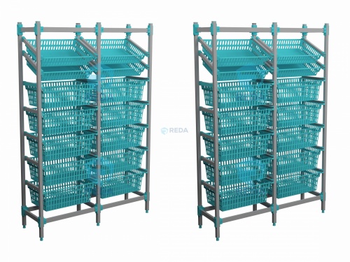 Horizontal Open Shelving System