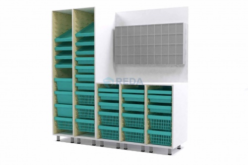 İlaç Hazırlık Kabinet Sepetli Modüler Sistem