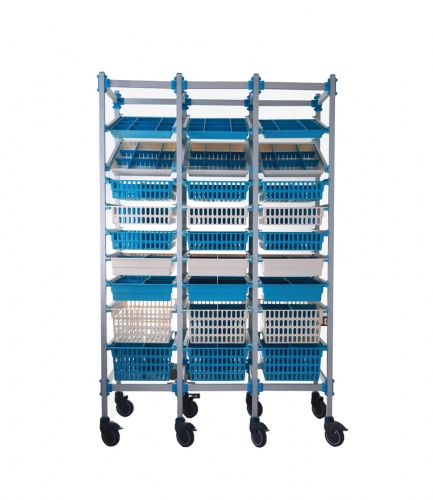Material and Medicine Storage Trolley Triple